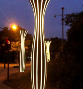 景观灯杆灯庭院灯SMD LED整杆发光花瓶设计现代风格TFB定制照明WD-T437