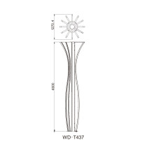 Spindle shaped landscape light | garden light WD-T437 | SMD LED 575W | luminous vase design