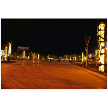 Stainless steel landscape lamp | Garden light WD-T485 | Whole pole luminous | faux marble
