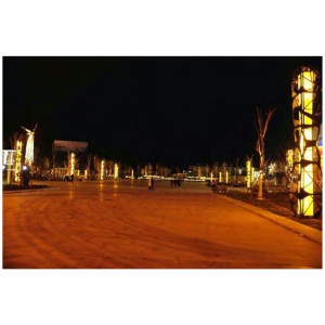 Stainless steel landscape lamp | Garden light WD-T485 | Whole pole luminous | faux marble