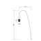 Garden bent pole light | Landscape lamp WD-T311 | modern design | Aluminum or polymer composites