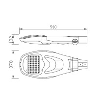 Aluminum street light | Road lamp WD-L090 | optical lens diffuser | LED module | pole alternative