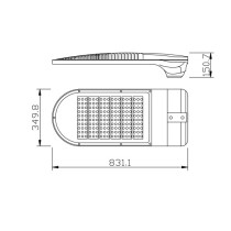Street light WD-L091 | high quality aluminum lamp head | pole alternative | optical lens diffuser