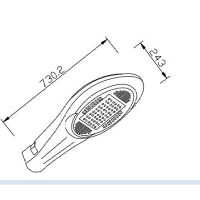 Street light WD-L100 | aluminum road lamp | hot-dip galvanizing pole | optical lens diffuser | IP65