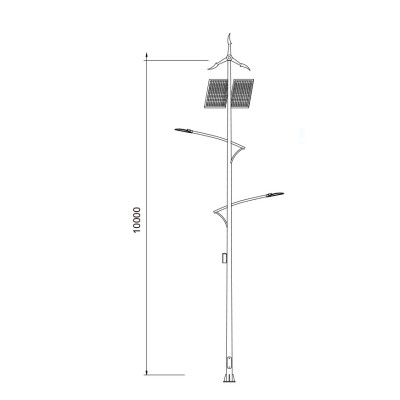 Street lightWD-L505 | noble road lamp | Wind-solar hybrid generator | optical lens | LED module