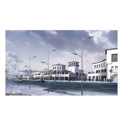 Street light WD-L044 and WD-L509 | road lamp | 10M and 9M high | E27 or E40 | hot-dip galvanizing