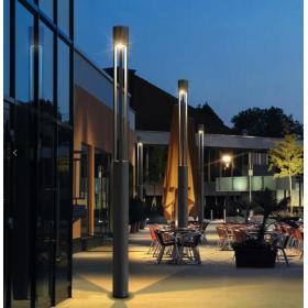 Outdoor lighting | garden pole light WD-T411 | Mordern design round pole | CREE LED 50W 3000K | D160mm×H3500mm | IP65 | Suitable for gardens parks pathways and more | Resistant to corrosion acid alkali