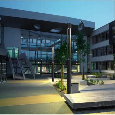 Outdoor garden light | pole lamp WD-T411 | Mordern design round pole | IP65 | tempered clear glass