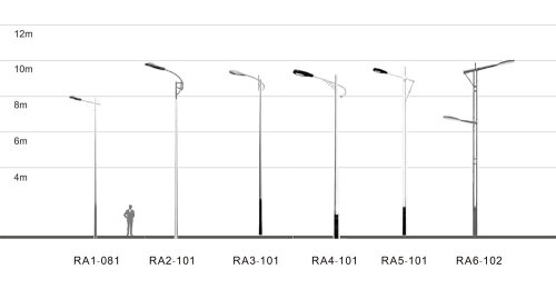 fashionable street light | road lamp WD-L007 | lamp pole alternative | aluminum head | IP65