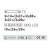 Outdoor wall mounted light | Wall lamp WD-B031 | CREE Bridgelux | scagliola diffuser | SMD LED or T5