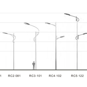 Street light WD-L101 | aluminum head | lamp pole alternative | hot-dip galvanizing | COB LED