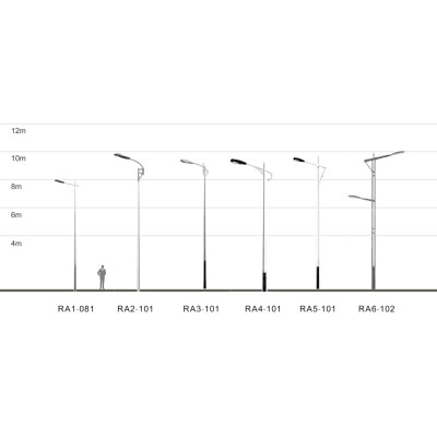 Street light WD-L098 | aluminum road lamp | hot-dip galvanizing | pole alternative | COB | IP65