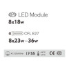 Led landscape lamp | pole light  WD-T265 | CFL E27 | 10-light-head | hot-dip galvanizing steel tube