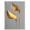 Ground-inserted lawn lamp | Gold leaf Shape | White lamp pole | stainless steel | aluminum |elegant