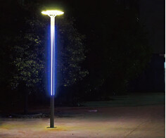 Landscape light WD-T109 | Aluminum round lamp head | PC diffuser | hot-dip galvanizing pole | IP55