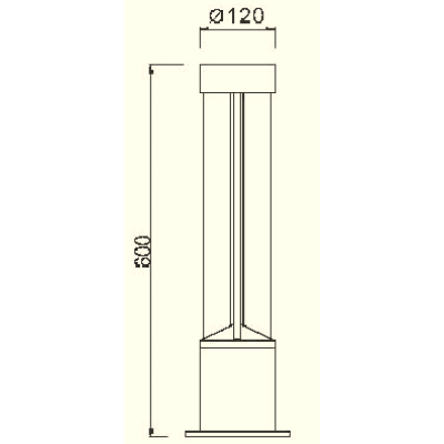 Special modern design lawn lamp | Landscape light WD-C253 | Led module | Thick aluminum | IP55