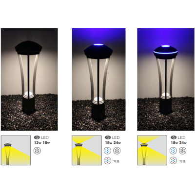 Thick aluminum bollard light | Customized lawn lamp WD-C227 | Led module | solar power lamp