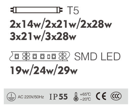 Aluminum wall lamp | Wall mounted light WD-B023 | CREE Bridgelux | European style | PMMA diffuser