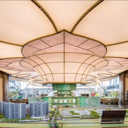 The Fusion of Beauty and Power: A Case Study of Ceiling Lights in Shengzhou Aesthetics Pavilion