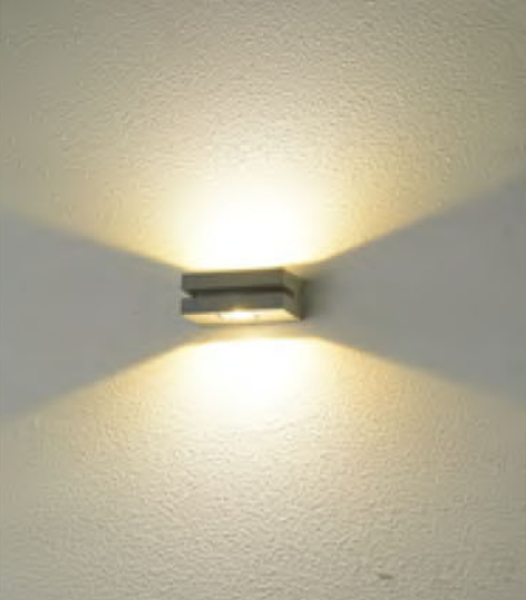 Aluminum wall lamp | outdoor wall light WD-B225 | WD-B225-A | rectangle-shape | COB LED | IP65
