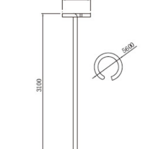Landscape lamp | Aluminum light WD-T020 | Arch semi-circle lamp head | PMMA diffuser | IP55
