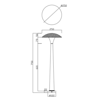 Landscape Light WD-C287 | IP55 | Aluminum Lamp Body | Tempered glass | with Light Guide Plate
