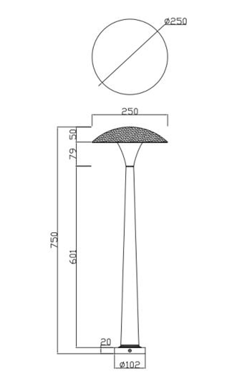 Landscape Light WD-C287 | IP55 | Aluminum Lamp Body | Tempered glass | with Light Guide Plate