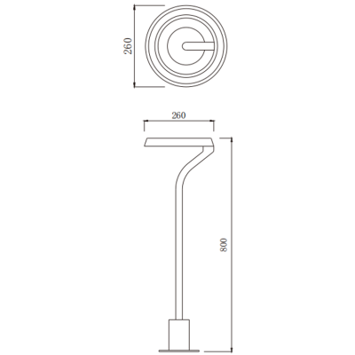 Frosted acrylic | Aluminum Garden Lamp | Landscape Light WD-C276 | IP55 | UV-resistant powder