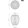 Apple Shape | stainless steel Garden Lamp | Landscape Light WD-C919 | IP55 | striped acrylic tube