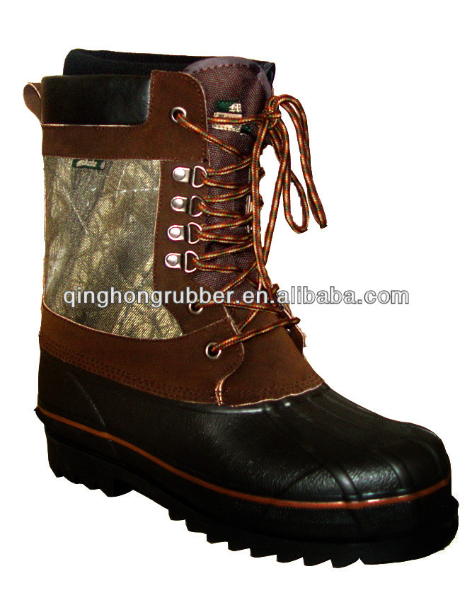 lace up canvas snow boots