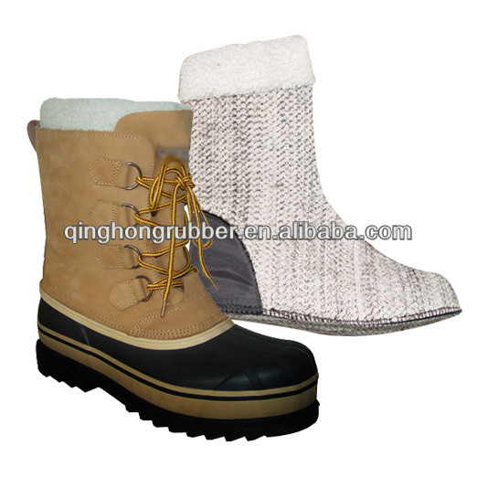 russian leather snow winter boots