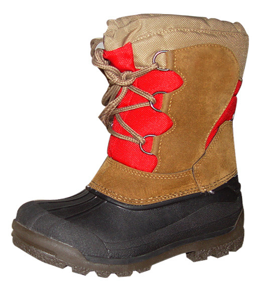 Leather/Canvas Snow Boot