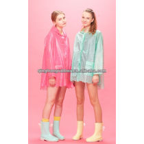 women in plastic raincoats