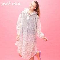 Spring latest design high quality TPU lace print rain coat