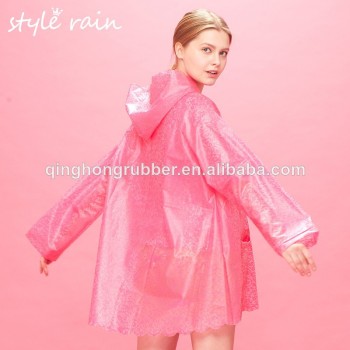 TPU Lace Raincoats, Fashion Raincoats Manufacturer