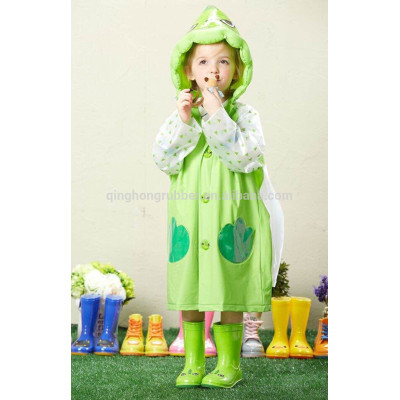 2015 latest new design fashion kid PVC rain coat kids coat cheap