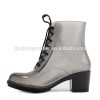 transparent black high heel woman pvc rain boots from China