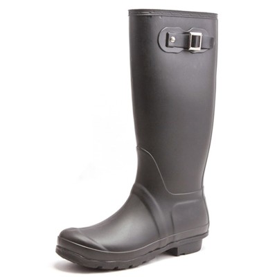 fashion black gumboots for woman