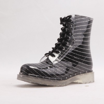 fashionable pvc rain boots for woman