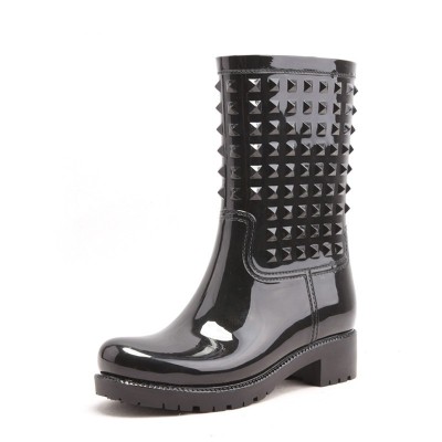jelly tube pvc rain boots for woman