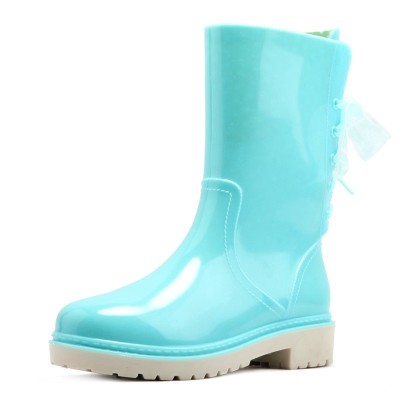 cheap woman rain boots pvc boots in stock