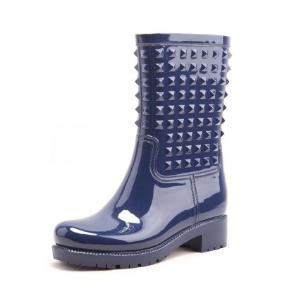 jelly woman pvc rain boots in stock