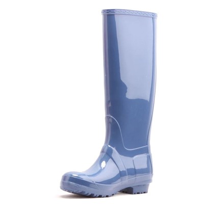 blue woman pvc gumboots from factory