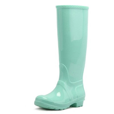 beautiful fashion woman gumboots pvc rain boots