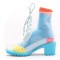 customized beautiful and fashion high heel woman pvc rain boots