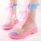 hotsale colorful pvc martin boots for woman