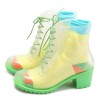supply transparent high heel woman pvc rain boots from China