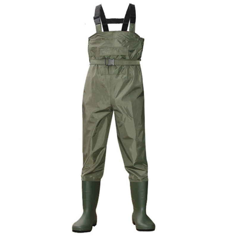 Nylon PVC Waterproof Fishing Chest Wader with Felt Sole