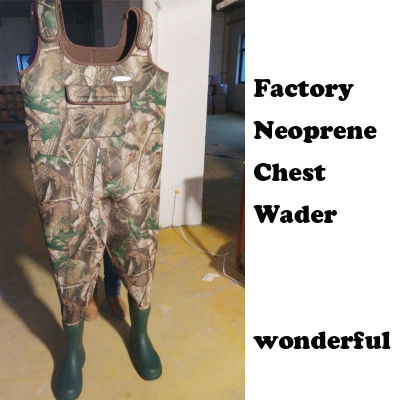 5mm Neoprene Wader, Suspenders Men's Neoprene Chest Wader