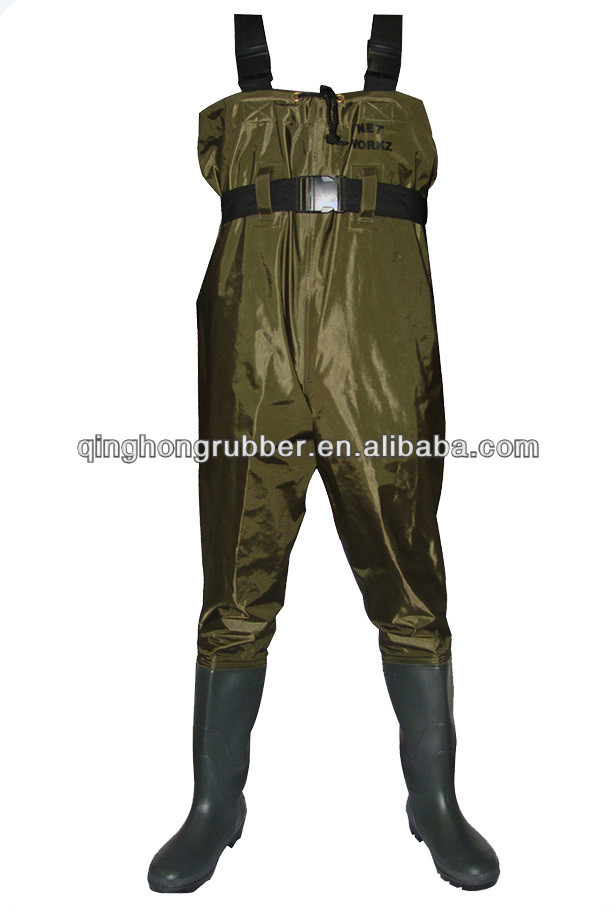 wader fishing suit, waterproof breathable fishing wader,pvc chest wader